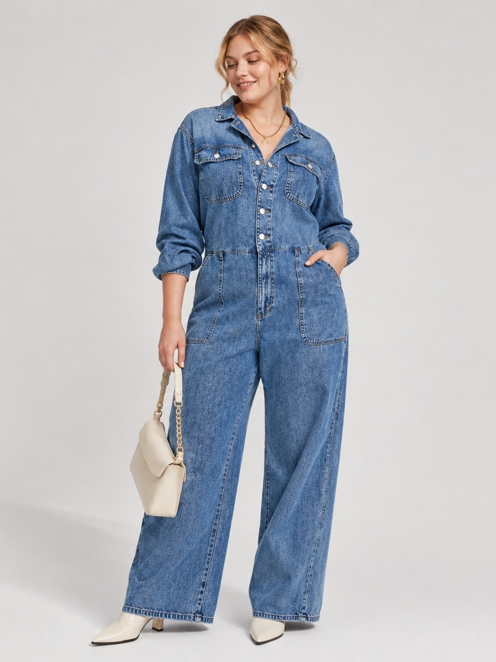 UNIVERSAL THREAD | Denim Wide-Leg Jumpsuit